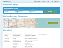 Tablet Screenshot of chicagocityhotels.com